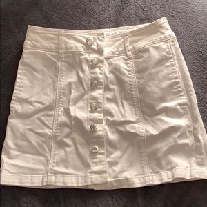 White Jean American Eagle Skirt